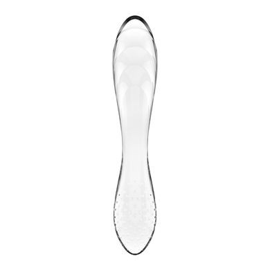 Двусторонний стеклянный дилдо Satisfyer Dazzling Crystal 1 Transparent, очень прочный, без стоппера SO8785 фото