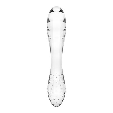 Двусторонний стеклянный дилдо Satisfyer Dazzling Crystal 1 Transparent, очень прочный, без стоппера SO8785 фото