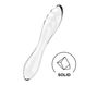 Двусторонний стеклянный дилдо Satisfyer Dazzling Crystal 1 Transparent, очень прочный, без стоппера SO8785 фото 1