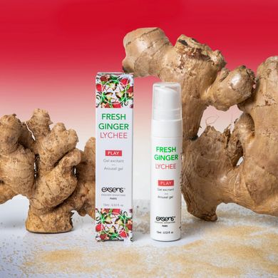 Стимулюючий гель EXSENS Kissable Fresh Ginger Litchi 15мл, можна для поцілунків, охолоджуючий SO2367 фото