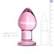 Розовая анальная пробка из стекла Gildo Pink Glass Buttplug No. 27 SO4421 фото 3