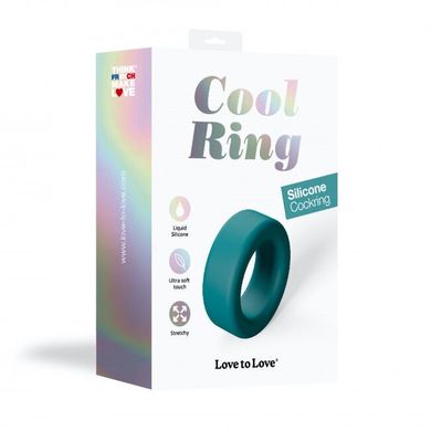 Эрекционное кольцо широкое Love To Love COOL RING - TEAL ME SO5091 фото