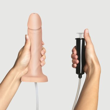 Фалоімітатор, що кінчає Strap-On-Me SQUIRTING CUM DILDO REALISTIC Flesh XL SO9014 фото