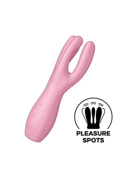 Клиторальный вибратор Satisfyer Threesome 3 Pink с тремя пальчиками SO6101 фото