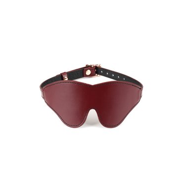 Кожаная маска на глаза Liebe Seele Wine Red Blindfold SO9449 фото