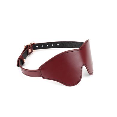 Кожаная маска на глаза Liebe Seele Wine Red Blindfold SO9449 фото