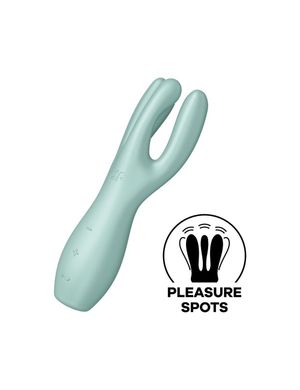 Клиторальный вибратор Satisfyer Threesome 3 Mint с тремя пальчиками SO6102 фото