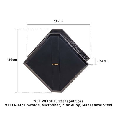 Сумка LOCKINK Mysterious Square Kink Bag - Black SX0843 фото