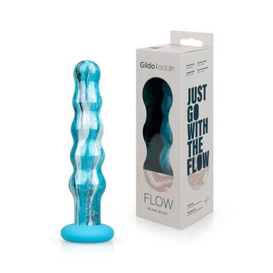 Скляний дилдо Gildo - Ocean Flow Glass Dildo SO8892 фото