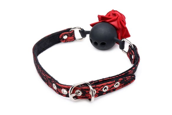 Кляп Master Series Eye-Catching Ball Gag With Rose SO8794 фото