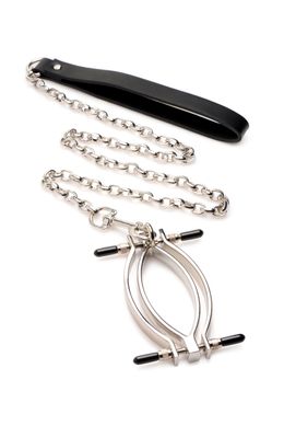 Зажим для половых губ с поводком Master Series Pussy Tugger Adjustable Vagina Clamp with Chain SO8797 фото