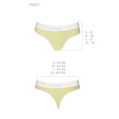 Спортивные трусики-стринги Passion PS007 PANTIES yellow, size L SO4259 фото