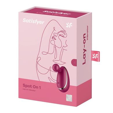 Вибратор для наружной стимуляции Satisfyer Spot On 1 Berry, гибкий отросток SO8413 фото