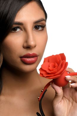 Кляп Master Series Blossom Silicone Rose Gag - Red SO8801 фото