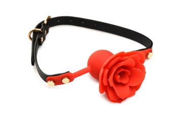 Кляп Master Series Blossom Silicone Rose Gag - Red SO8801 фото