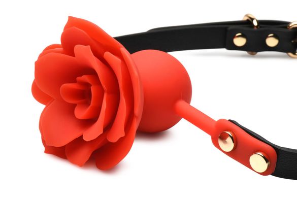 Кляп Master Series Blossom Silicone Rose Gag - Red SO8801 фото