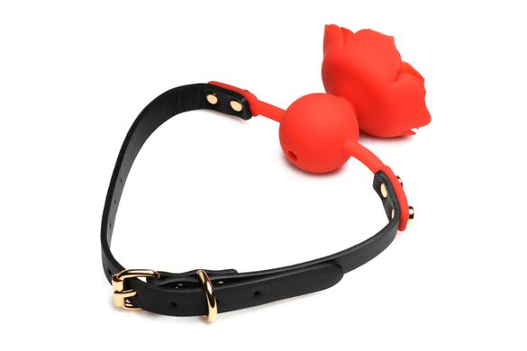 Кляп Master Series Blossom Silicone Rose Gag - Red SO8801 фото