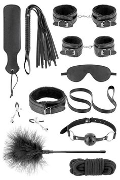 Набор для BDSM Fetish Tentation SM Bondage Box in vegan leather 10pcs SX1092 фото