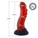 Силиконовый дилдо Hismith 8.35" Curved Silicone Dildo Red Monster Series SO9966 фото 2