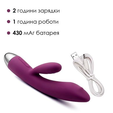 Вібратор-кролик із перлинною стимуляцією точки G Svakom Trysta Violet SO4839 фото