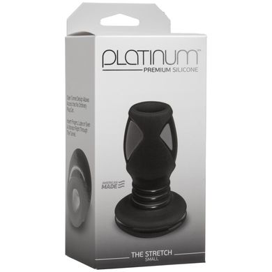 Анальный туннель Doc Johnson Platinum Premium Silicone - The Stretch - Small - Black SO4917 фото