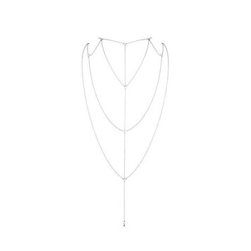 Ланцюжок для спини Bijoux Indiscrets Magnifique Back and Cleavage Chain - Silver, прикраса для тіла SO2655 фото