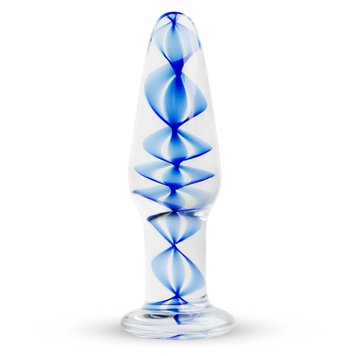 Стеклянная анальная пробка с внутренней спиралью Gildo Glass Buttplug No. 23 SO4417 фото