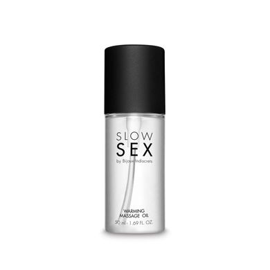 Розігрівальна їстівна масажна олія Bijoux Indiscrets Slow Sex Warming massage oil SO5906 фото